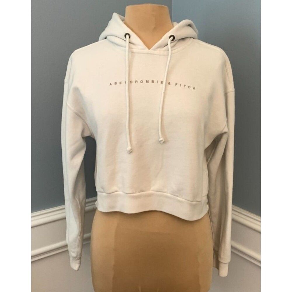 Abercrombie & Fitch Hoodie Womens XS Cropped Soft A&F Speel-Out Y2K Pullover